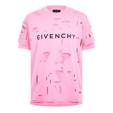 givenchy prints|Givenchy distressed t shirt.